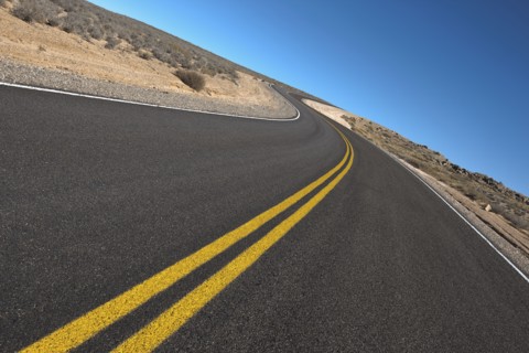 Road through desert. Photo : FBP