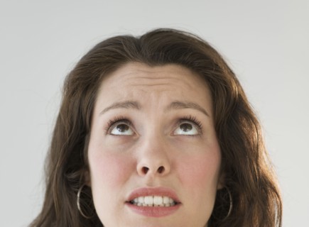 Studio shot of young woman.