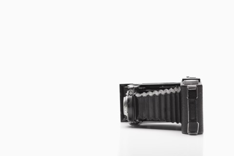 Studio shot of vintage camera. Photo : FBP