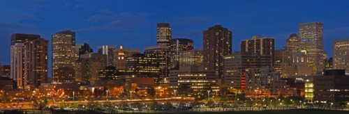 USA, Colorado, Denver, panoramic cityscape at night. Photo : Henryk Sadura