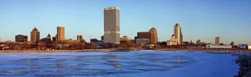 USA, Wisconsin, Milwaukee skyline. Photo : Henryk Sadura