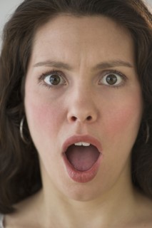 Studio shot of young woman.
