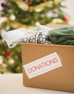 Clothes donations box. Photo : Jamie Grill Photography