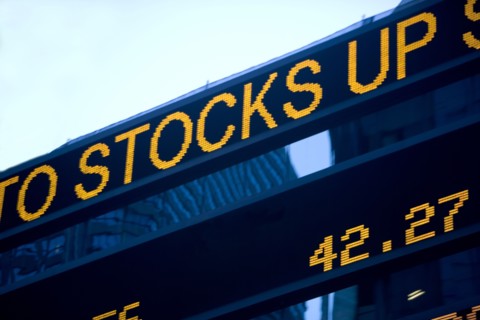 USA, New York State, New York City, Times Square, Stock Quotron, close-up. Photo : fotog