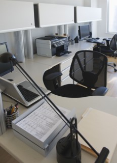 Empty office.