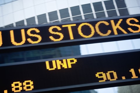 USA, New York State, New York City, Times Square, Stock Quotron, close-up. Photo : fotog