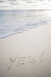 USA, Massachusetts, message on beach. Photo : Chris Hackett