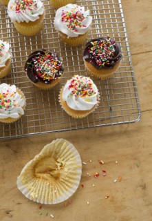 Homemade cupcakes.