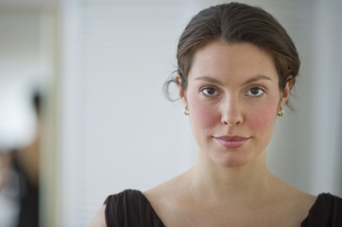 Portrait of young woman.