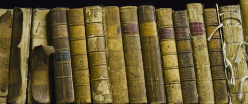 Antique books.