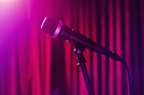 Microphone on stage.