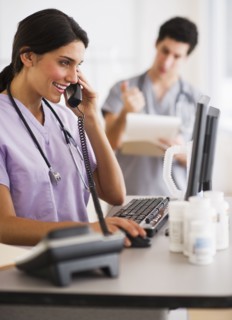 Young doctors during work. Photo : Daniel Grill