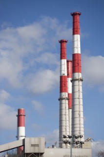 USA, New York State, New York City, Smokestacks. Photo : fotog