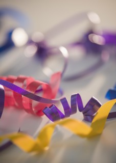Colorful streamers. Photo : Jamie Grill Photography