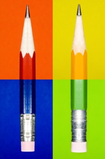 Close-up of multicolored pencils. Photo : Antonio M. Rosario