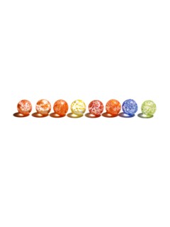 Colorful glass balls. Photo : David Arky