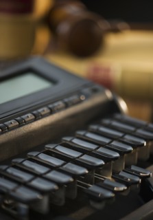 Stenograph machine. Photo : Daniel Grill