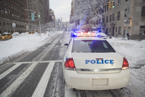 USA, New York City, police car on Park Avenue. Photo : fotog