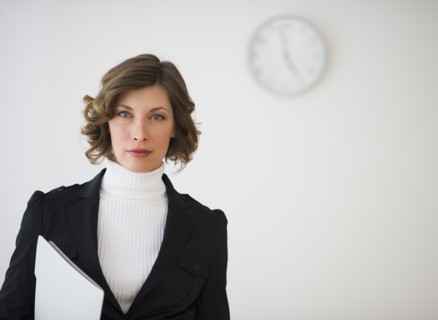 Portrait of businesswoman in office.