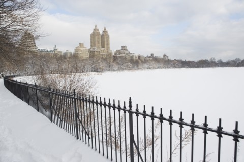 USA, New York City, Central Park in winter. Photo : fotog