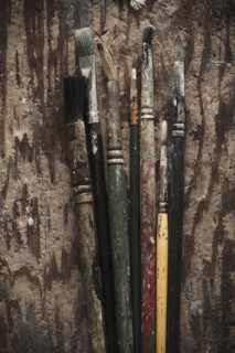 Selection of paintbrushes. Photo : Kristin Lee