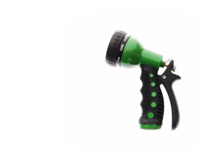 Studio shot of garden hose nozzle. Photo : David Arky