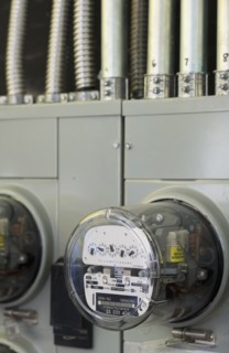 Electric Meter, close-up.