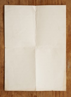 Close up of blank page.