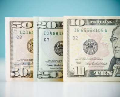 Studio shot of banknotes. Photo : Jamie Grill Photography