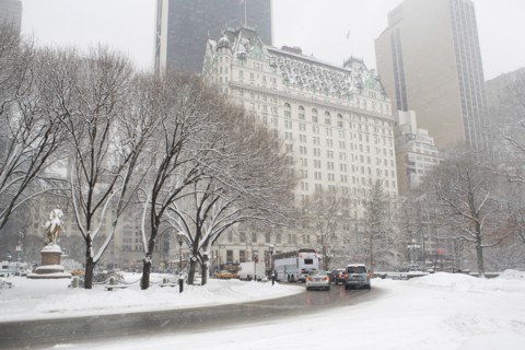 USA, New York City, Manhattan, street scene in winter. Photo : fotog