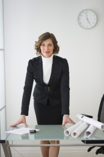 Businesswoman in office.