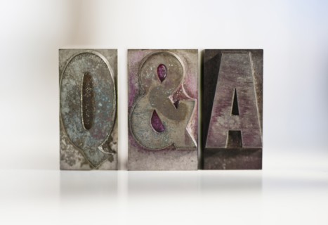 Close up of single word made of printing blocks.