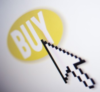 Studio shot of buy icon. Photo : Jamie Grill Photography