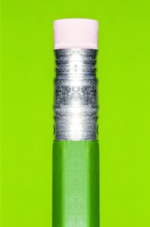 Close-up of pencil with eraser. Photo : Antonio M. Rosario