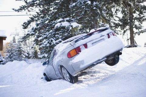USA, Montana, Car buried in snow. Photo : Noah Clayton