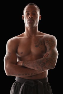 Portrait of martial arts practitioner. Photo : Mike Kemp