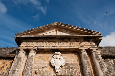 Puerto Rico, Old San Juan, section of El Morro Fortress.