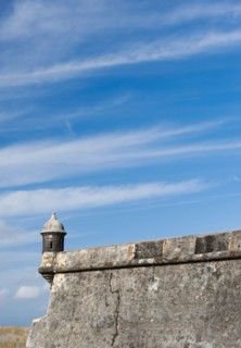 Puerto Rico, Old San Juan, section of El Morro Fortress.