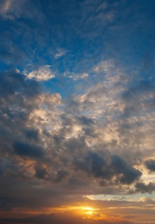 Sunset sky.