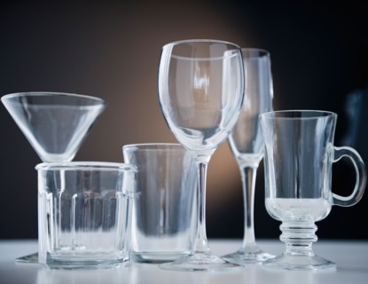 Studio shot of various glasses. Photo : Jamie Grill Photography