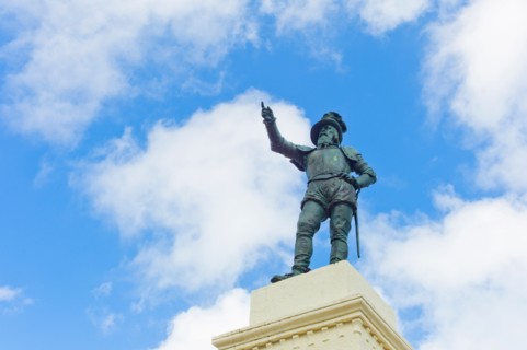 Puerto Rico, Old San Juan, Juan Ponce De Leon Statue.