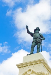 Puerto Rico, Old San Juan, Juan Ponce De Leon Statue.