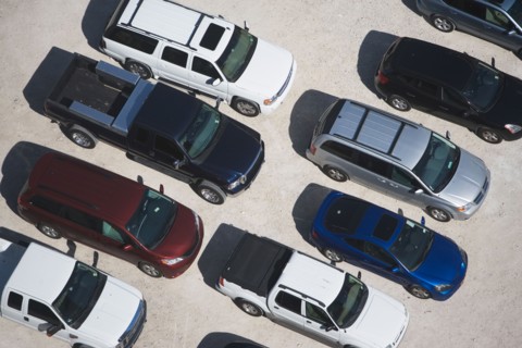 USA, Florida, Miami, Aerial view of car park. Photo : fotog