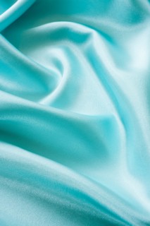 Turquoise silk.