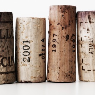 Wine corks with dates.