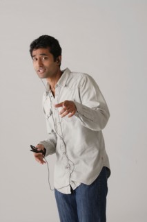 Portrait of young man, studio shot. Photo: Rob Lewine