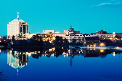 USA, Wisconsin, Wausau, Evening skyline. Photo : Henryk Sadura