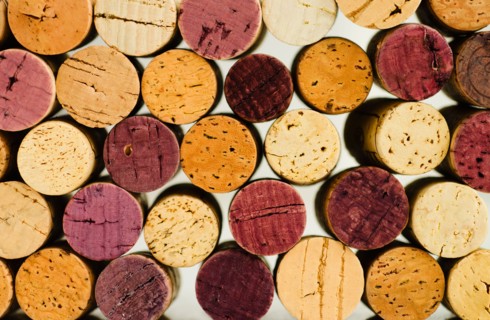 Wine cork tops.