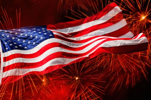 Fourth of July fireworks.