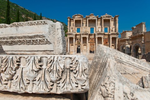 Turkey, Ephesus, Library of Celsus.